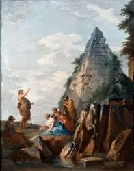 Capriccio with the Preaching of St. John the Baptist, the Pyramid of Cestius and Other Classical Monuments